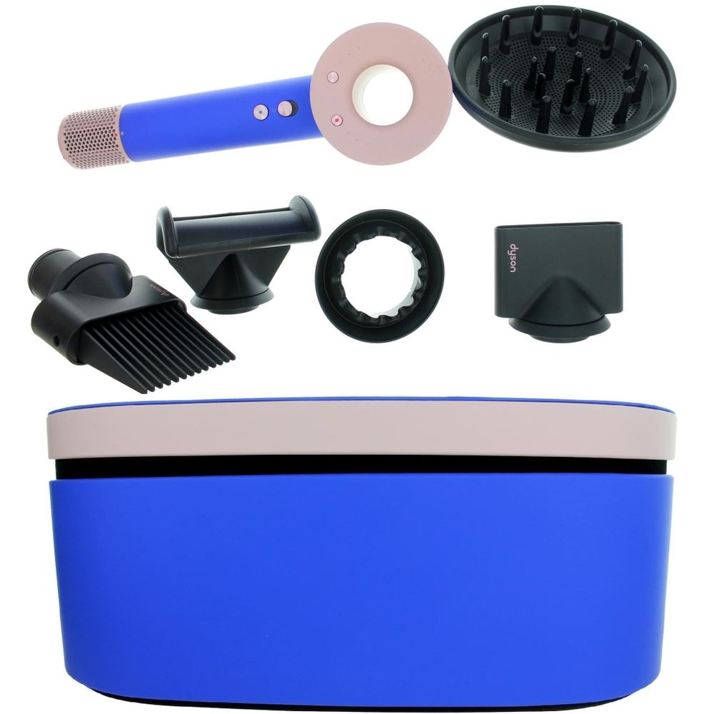 Dyson Hair Dryer Tools Set - Blue and Rose Gold